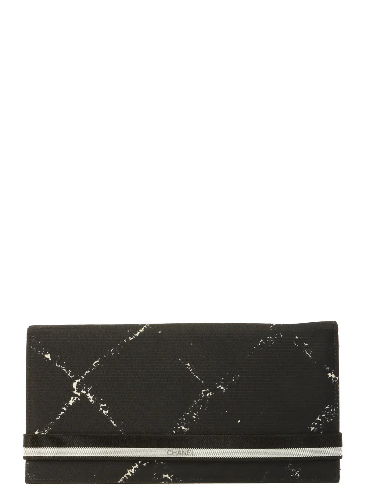 Chanel Around  Made Travel Nylon Long Wallet Black