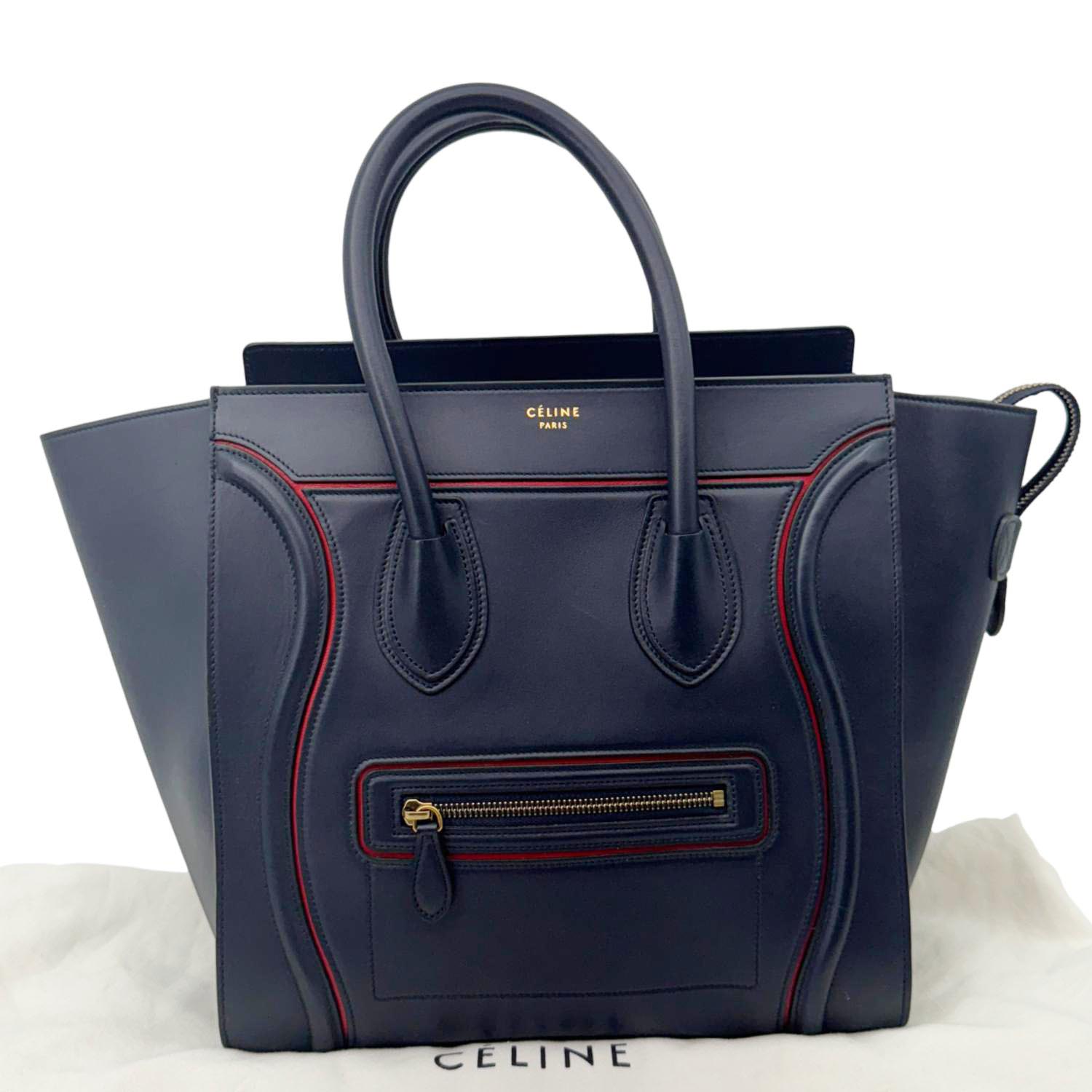 Luggage Satchel Bag Leather Blue Travel Bag