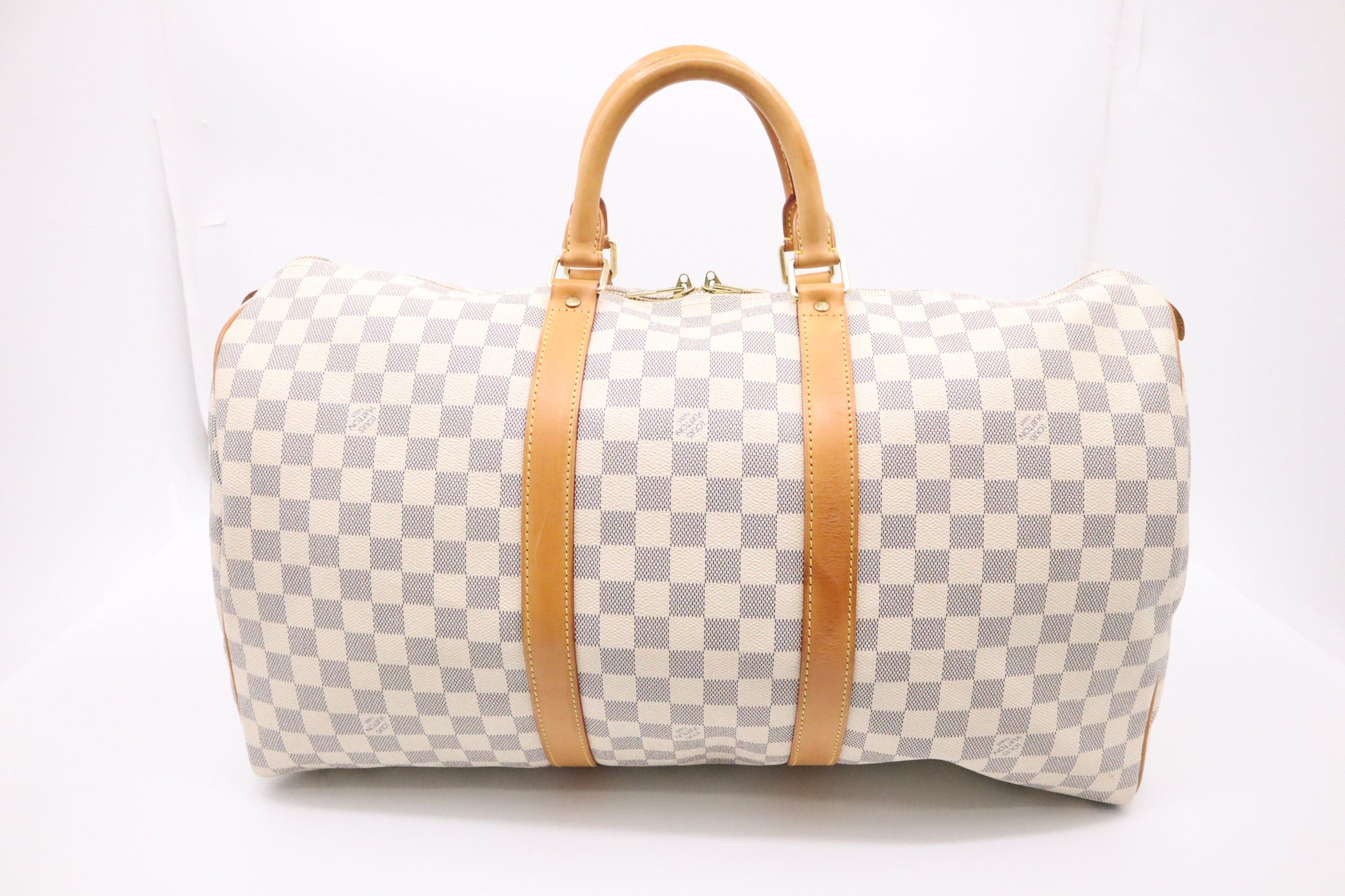 Louis Vuitton Keepall 50 Azur Damier Canvas Travel Bag