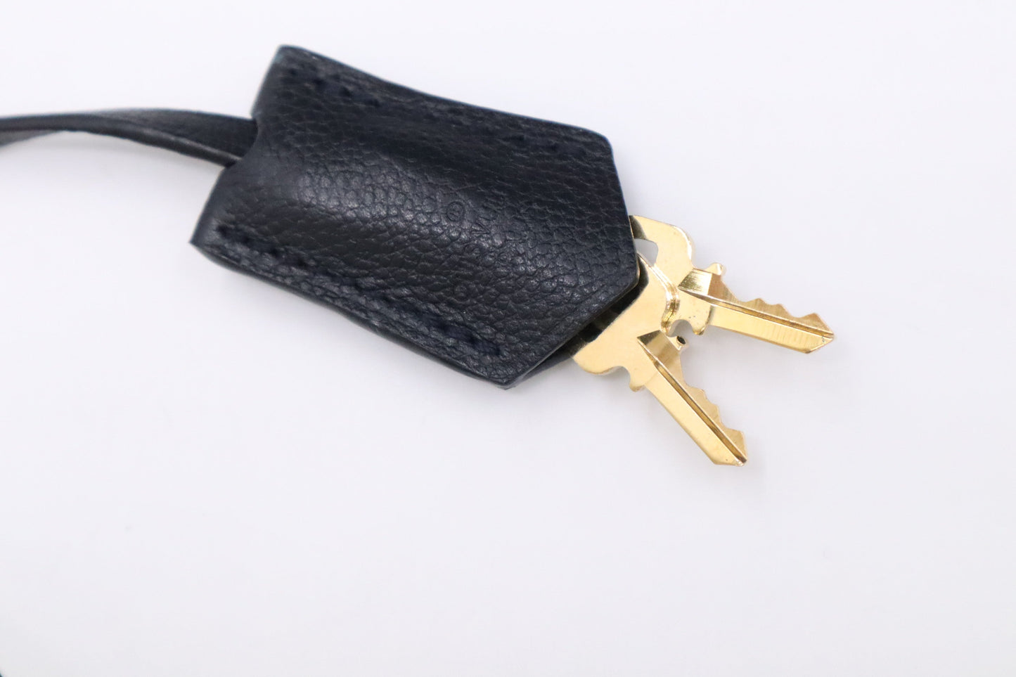Louis Vuitton Audacie Navy Empreinte Leather Black Blue Handbag