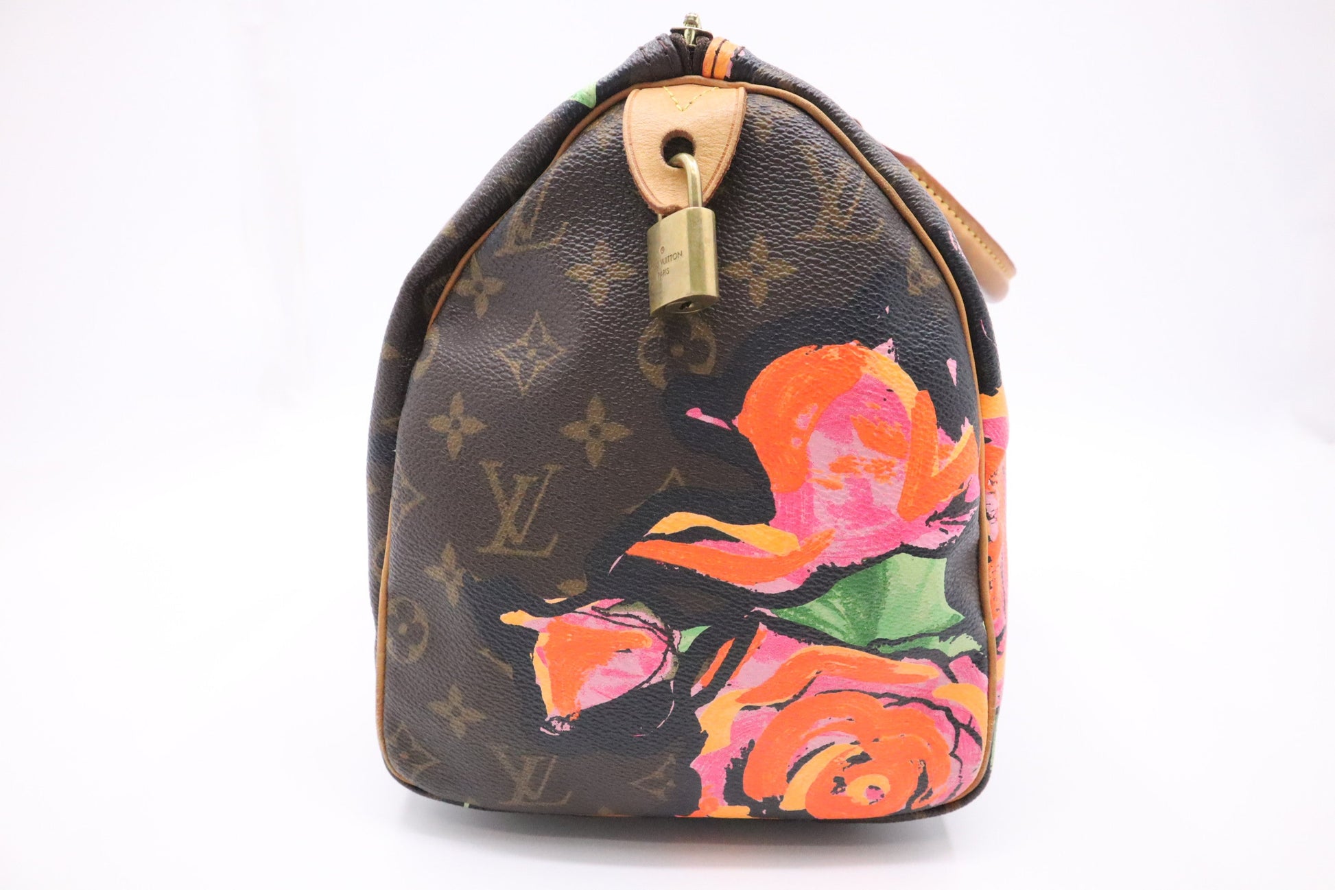 Louis Vuitton x Stephen Spro Speedy 30 Monogram Canvas Handbag