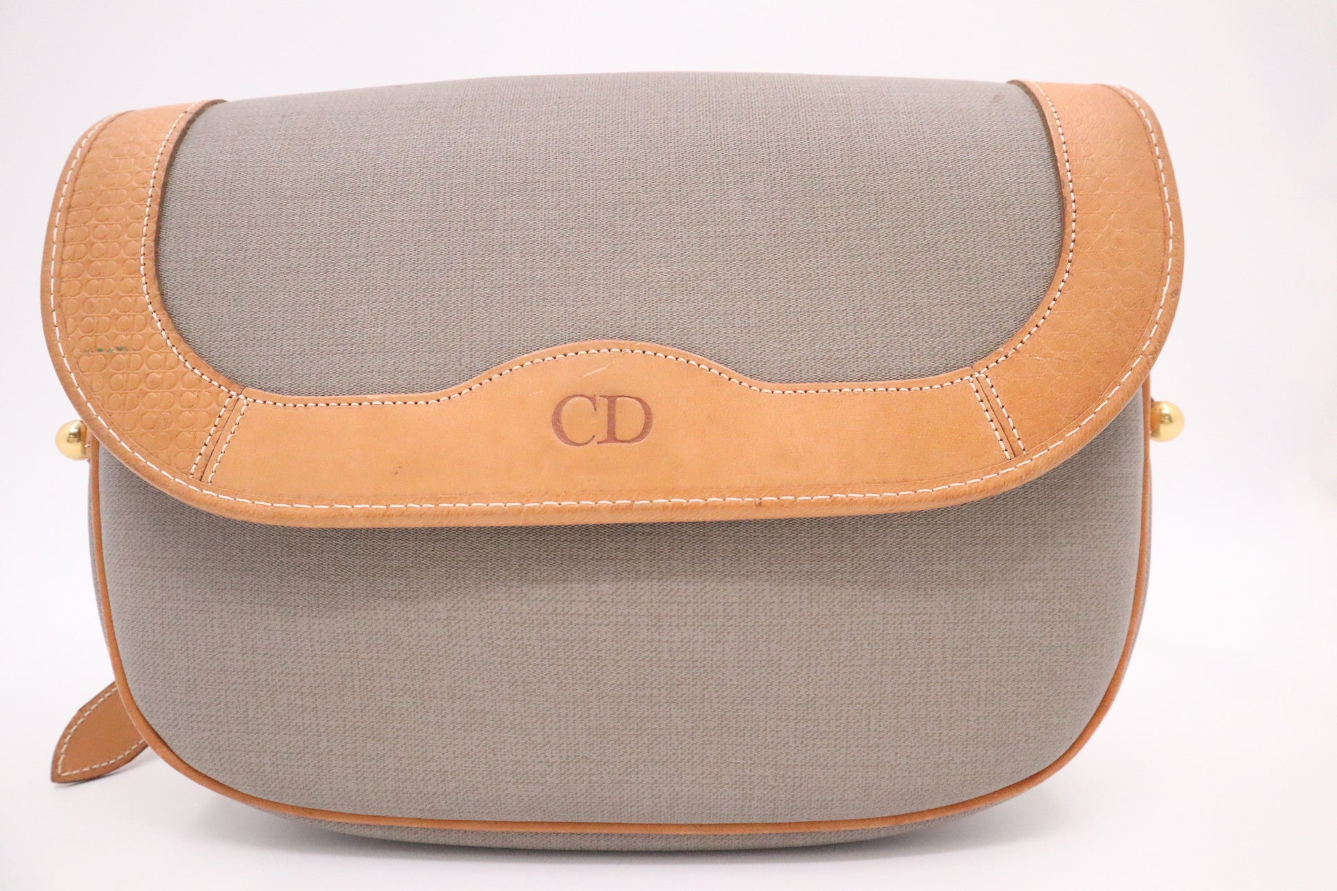 Dior Crossbody In Gray Coated Handbag Canvas Crossbody Bag