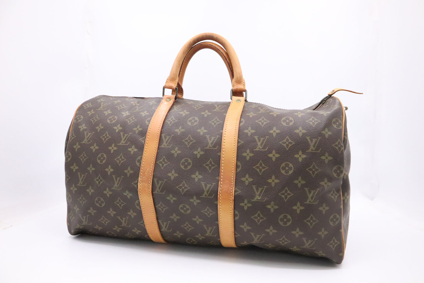 Louis Vuitton Keepall 50 Monogram Canvas Travel Bag Canvas 4