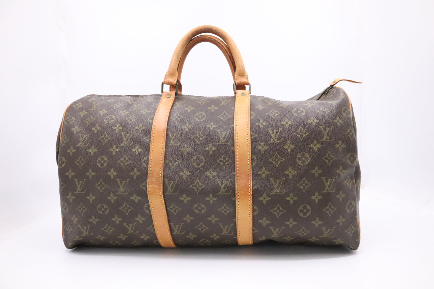 Louis Vuitton Keepall 50 Monogram Canvas Travel Bag Canvas 4