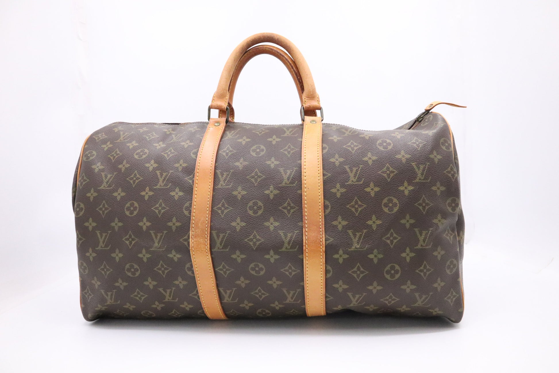 Louis Vuitton Keepall 50 Monogram Canvas Travel Bag Canvas 4
