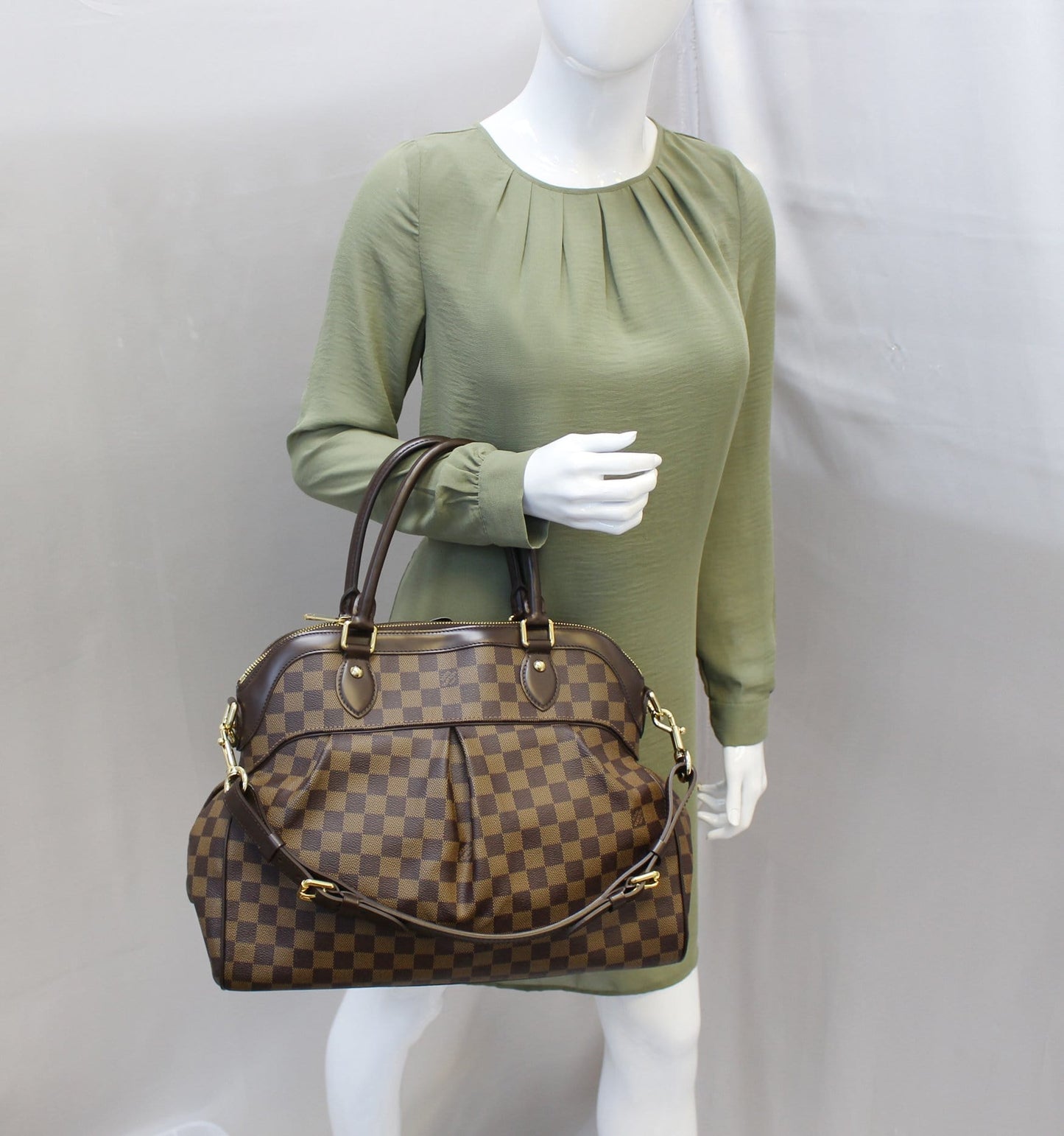 Louis Trevi Gm Damier Ebene 2Way Handbag Shoulder Bag