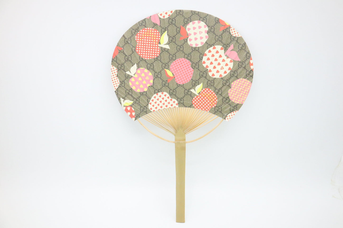 Gucci Apple Uchiwa Fan Bamboo Handbag