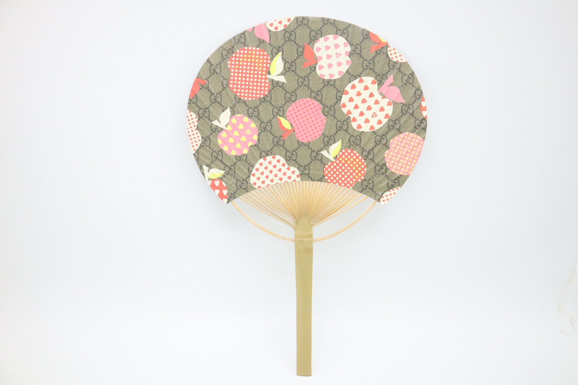 Gucci Apple Uchiwa Fan Bamboo Handbag