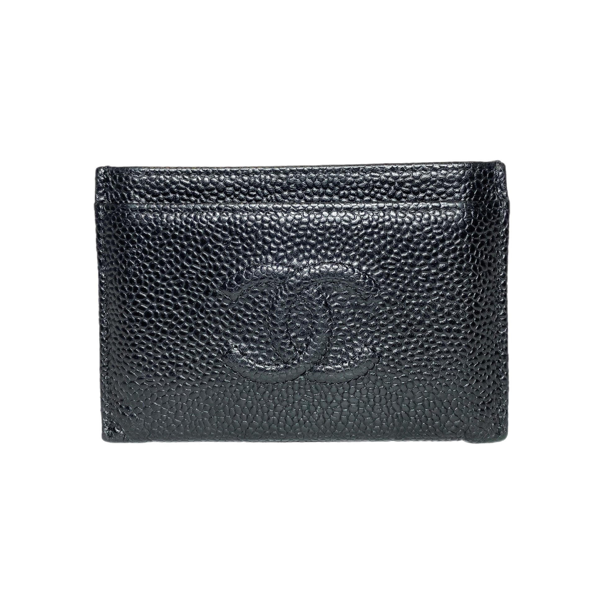 Chanel Black Timeless Card Holder