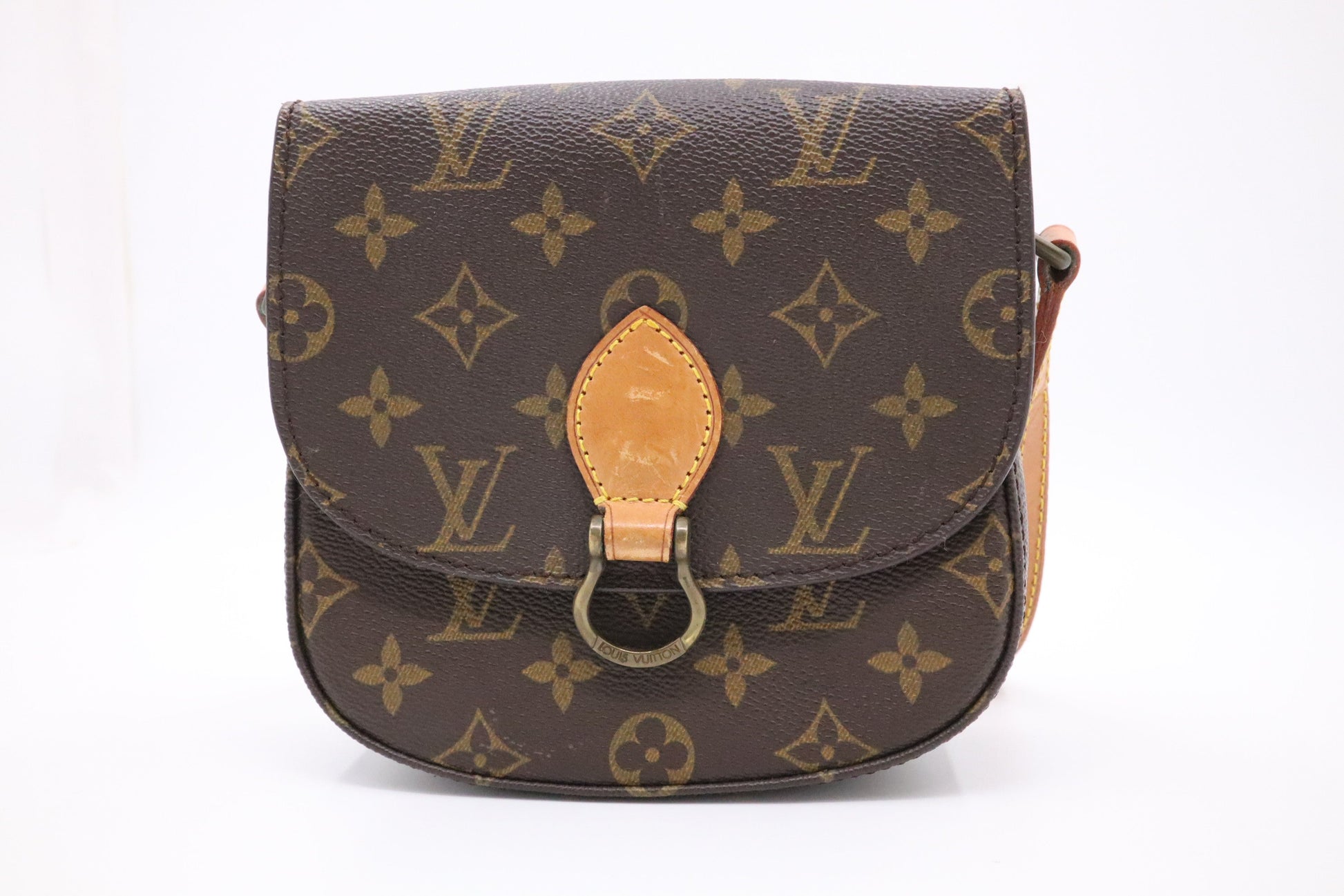 Louis Vuitton Saint Cloud Monogram PM Canvas Handbag Canvas 2