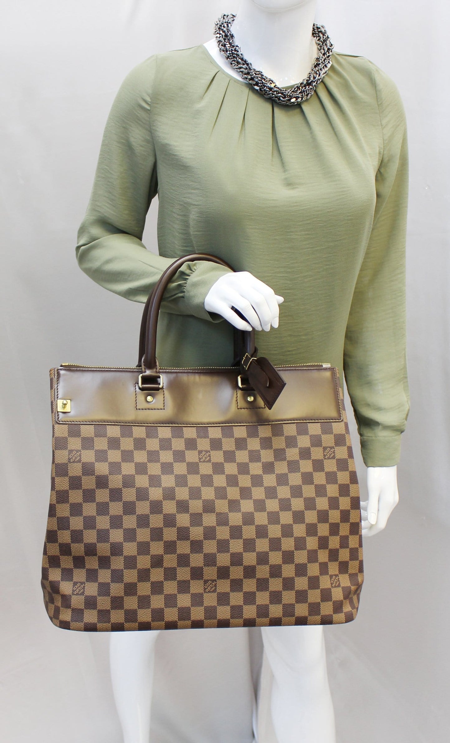 Louis Damier Ebene Greenwich Pm Travel Bag