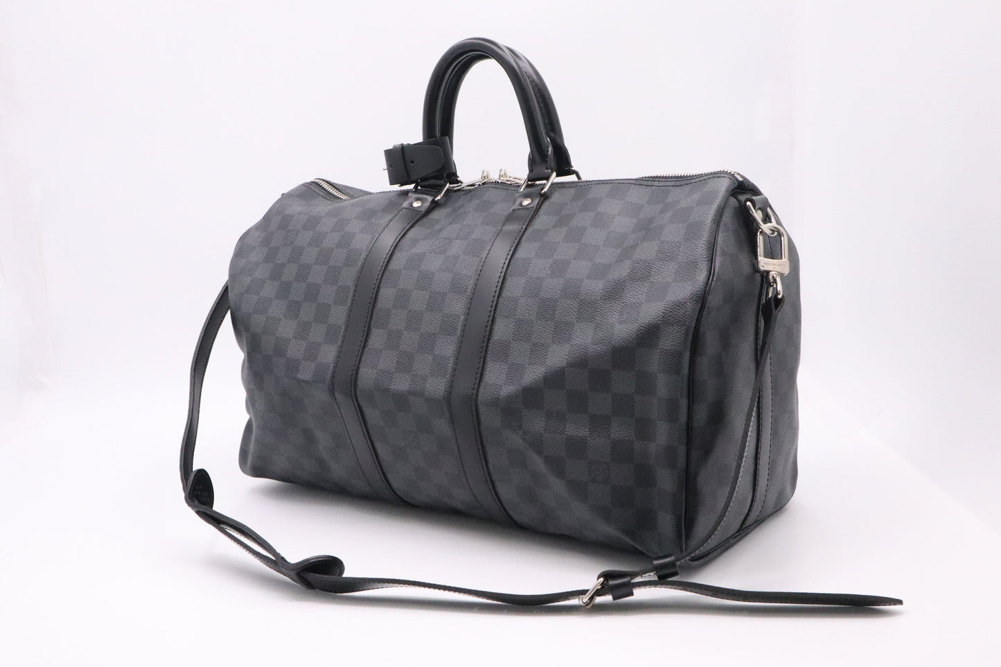 Louis Vuitton Keepall 45 Bandouliere Graphite Damier Canvas Travel Bag