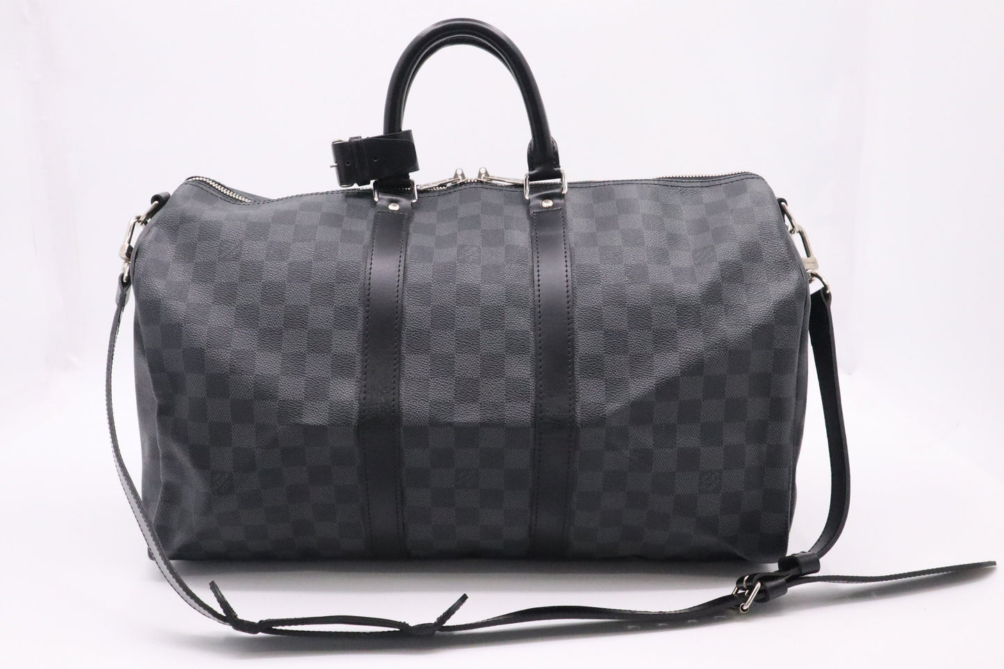 Louis Vuitton Keepall 45 Bandouliere Graphite Damier Canvas Travel Bag