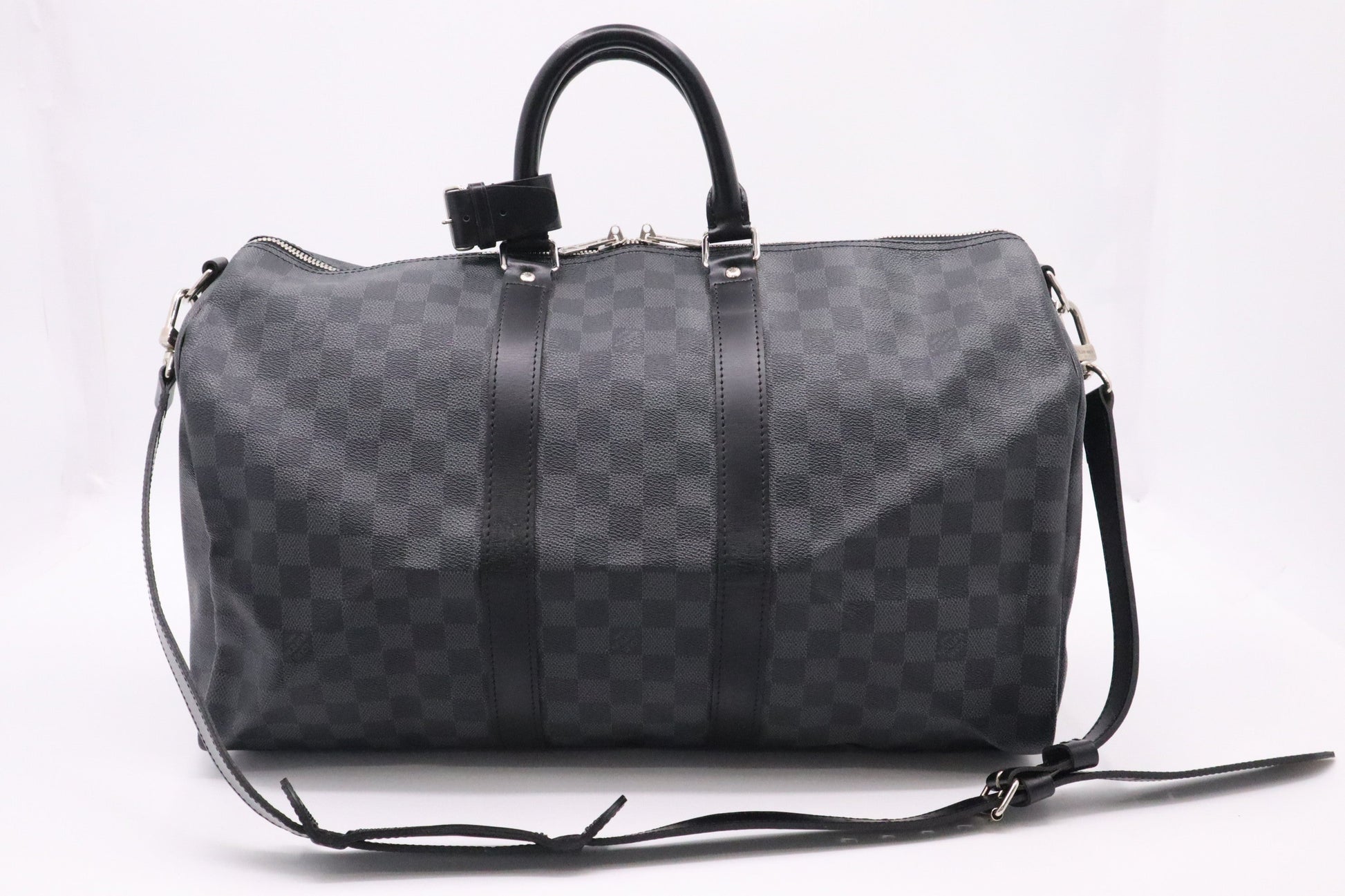 Louis Vuitton Keepall 45 Bandouliere Graphite Damier Canvas Travel Bag