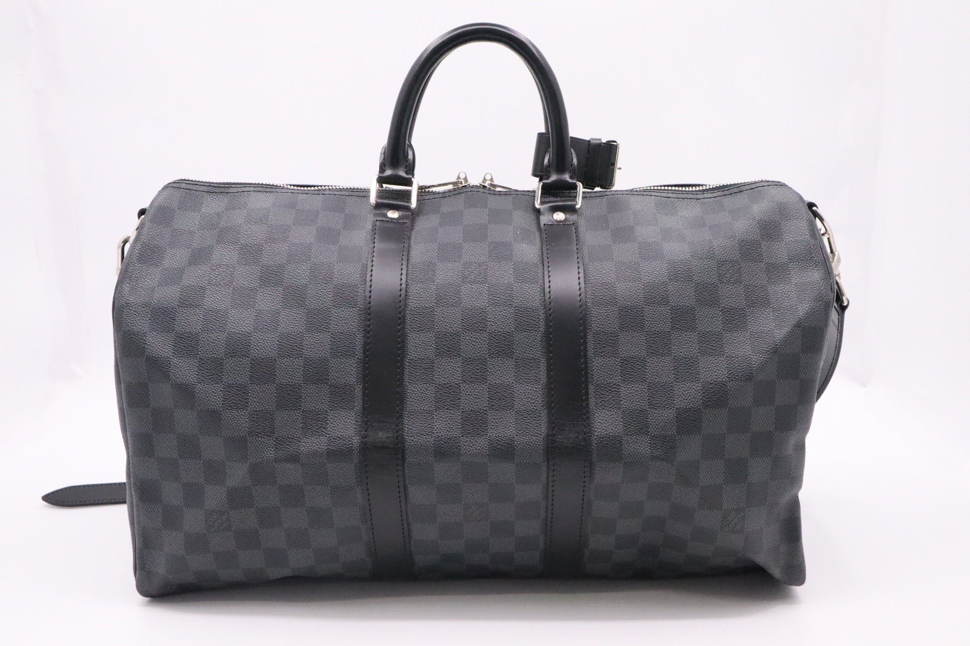 Louis Vuitton Keepall 45 Bandouliere Graphite Damier Canvas Travel Bag