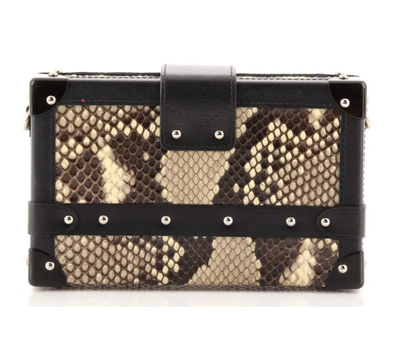Louis Vuitton PYTHON SKIN MALLE TRUNK Handbag