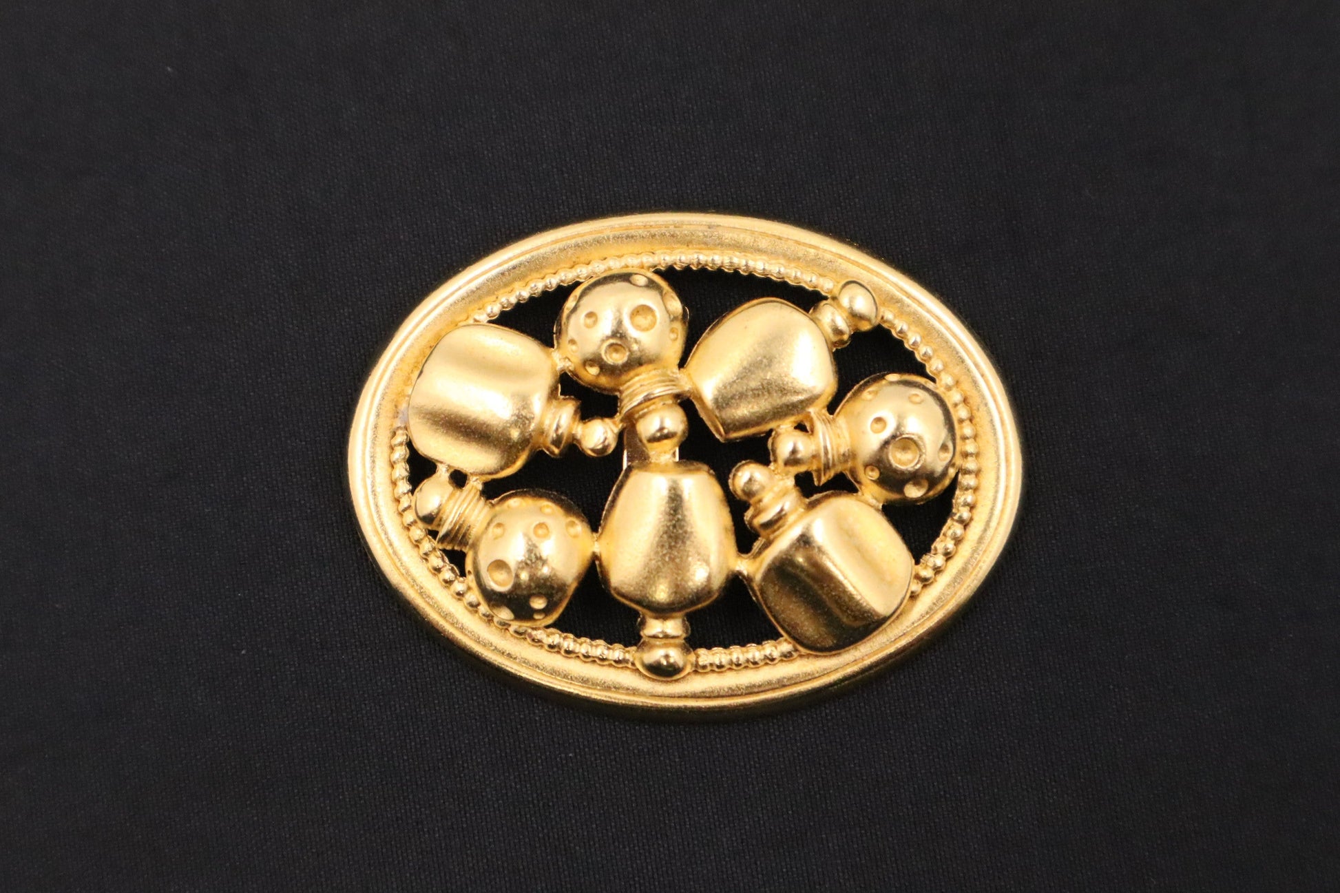 Dior Perfume Motif Brooch Handbag Travel Bag