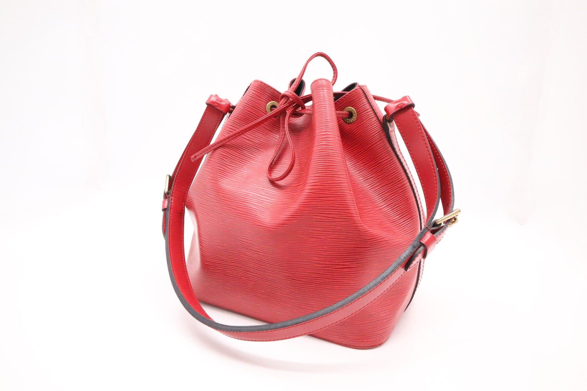 Louis Vuitton Petit Noe Epi Leather Red Handbag Epi Leather