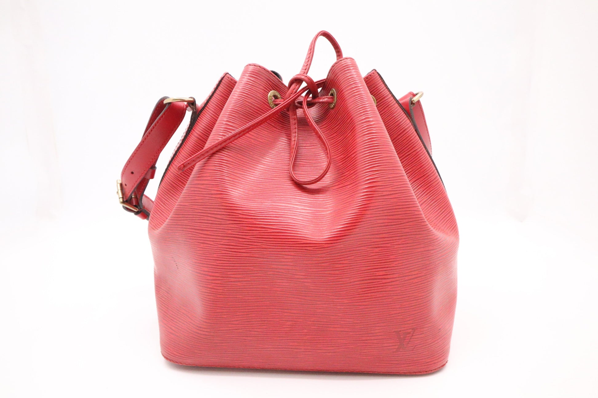 Louis Vuitton Petit Noe Epi Leather Red Handbag Epi Leather