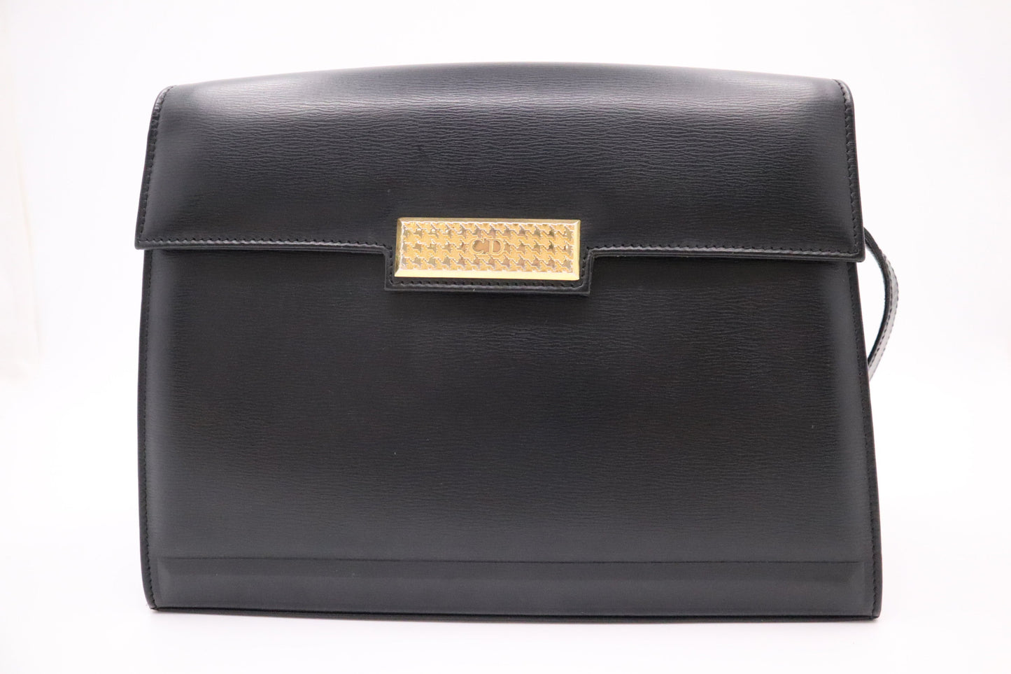 Dior Shoulder Bag In Leather Black Black Leather