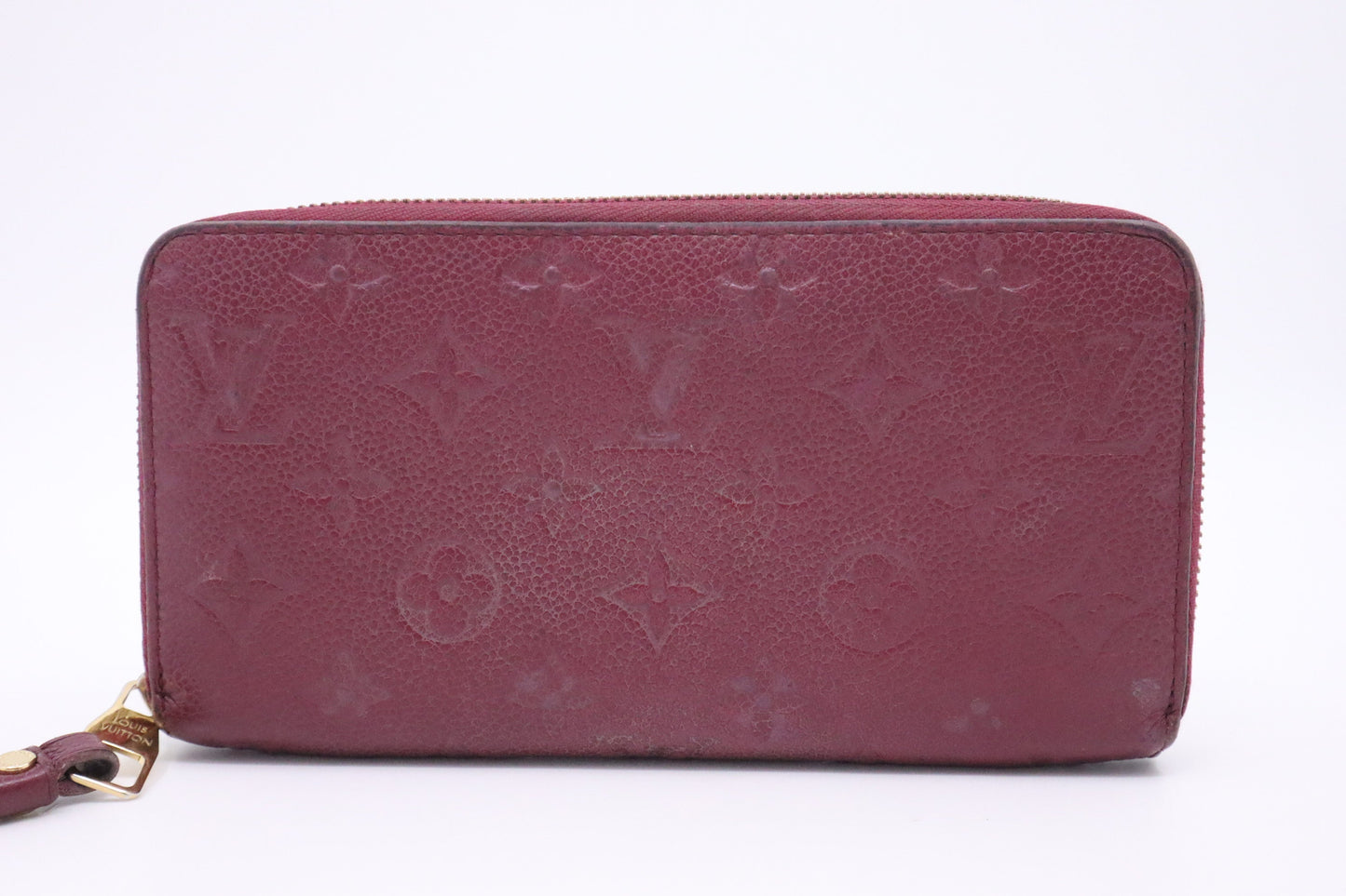 Louis Vuitton Zippy Long Purple Empreinte Leather Wallet Case