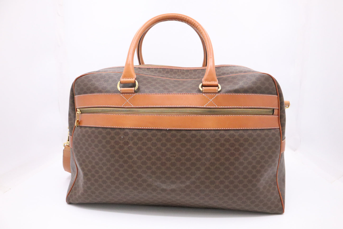 Celine Travel Bag In Macadam Canvas
