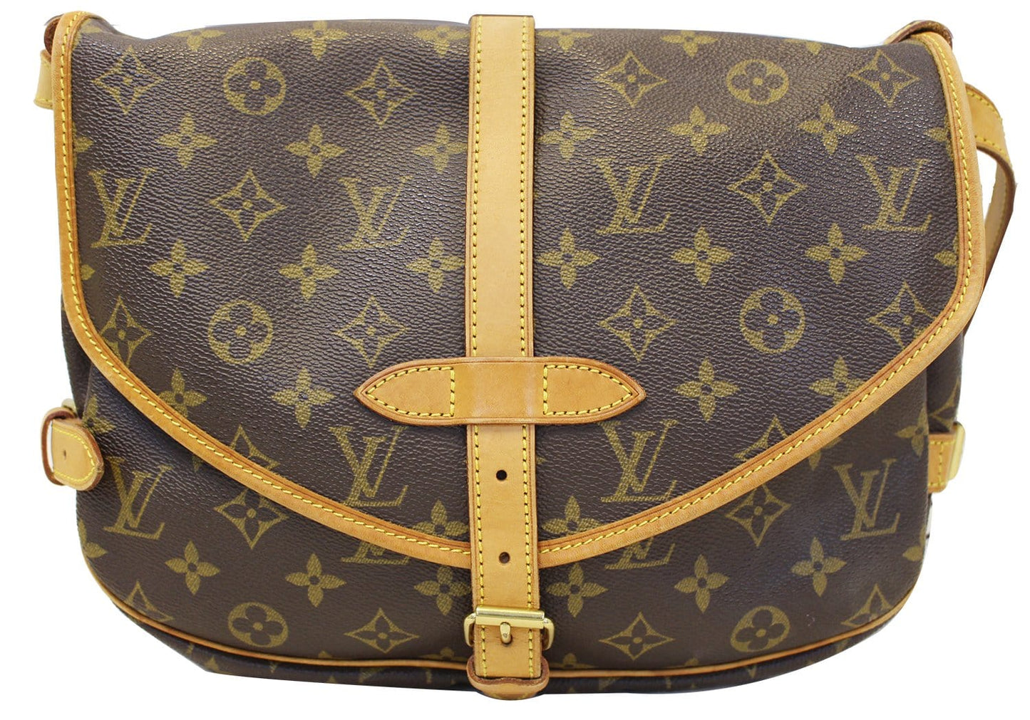 Louis Saumur Shoulder Bag Canvas Monogram