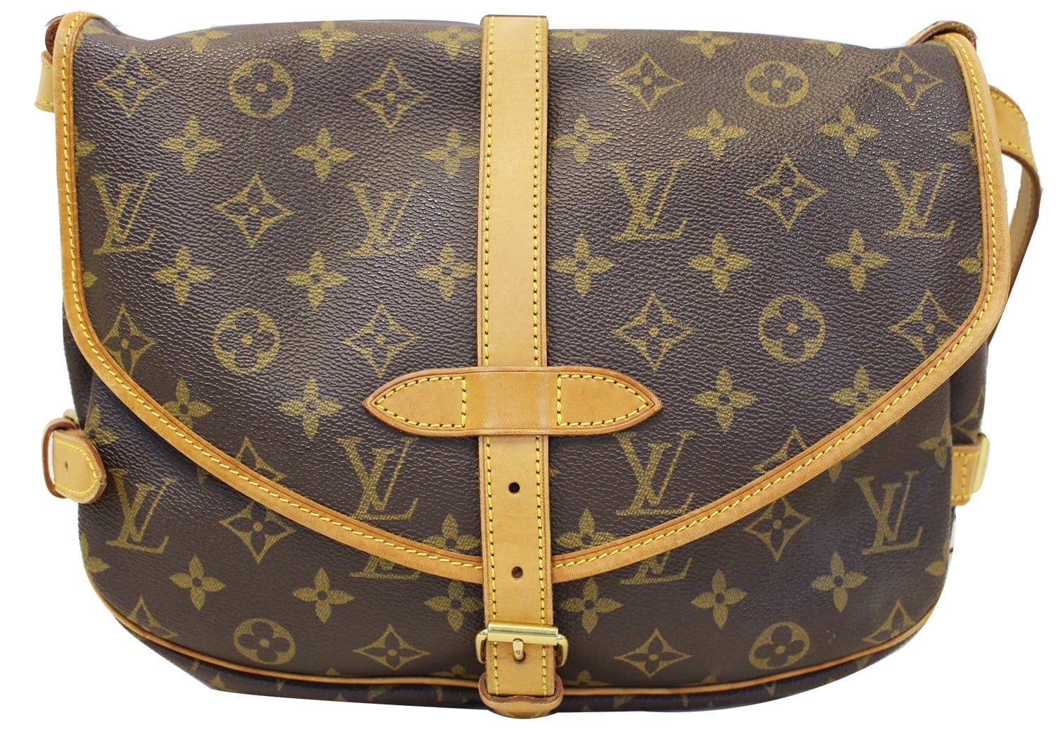 Louis Saumur Shoulder Bag Canvas Monogram