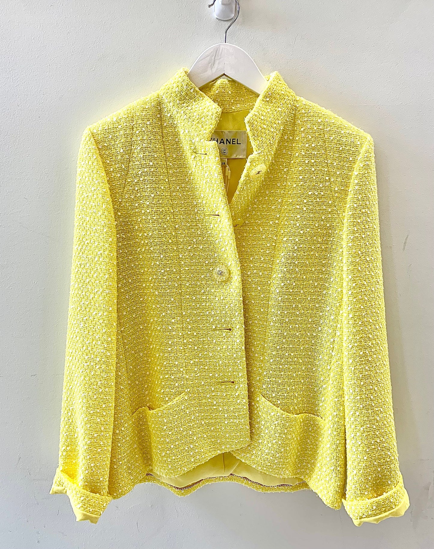 Chanel Yellow Blazer Handbag