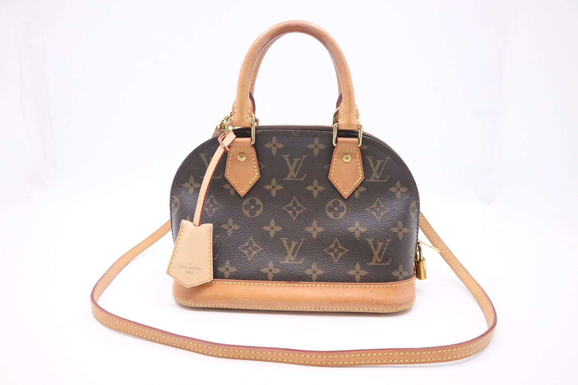 Louis Vuitton Alma BB Monogram Canvas Handbag