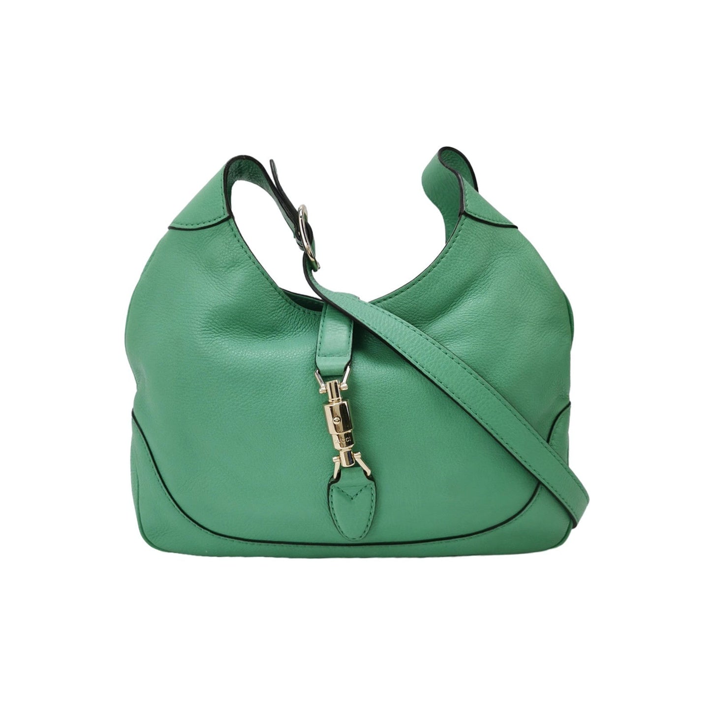 Gucci Jackie Soft Leather Green Medium Handbag