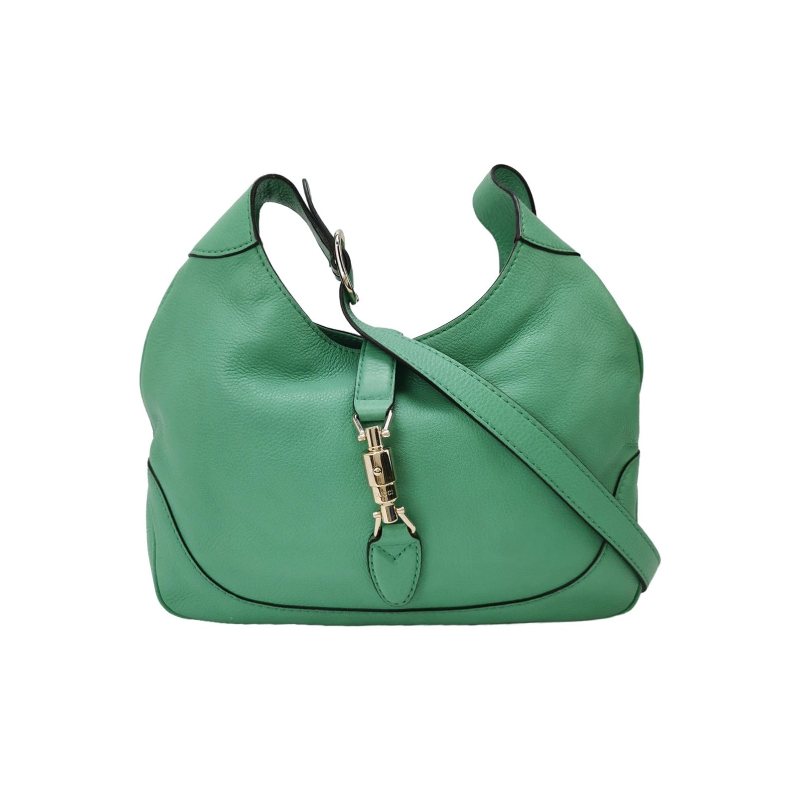 Gucci Jackie Soft Leather Green Medium Handbag