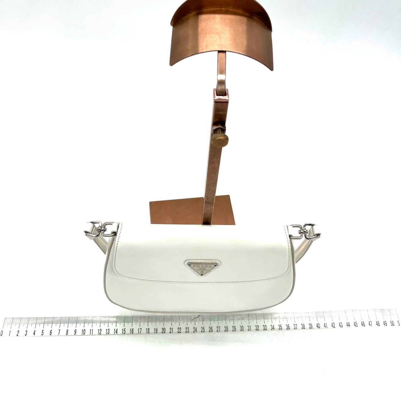 Prada Cleo Shoulder Bag Leather White