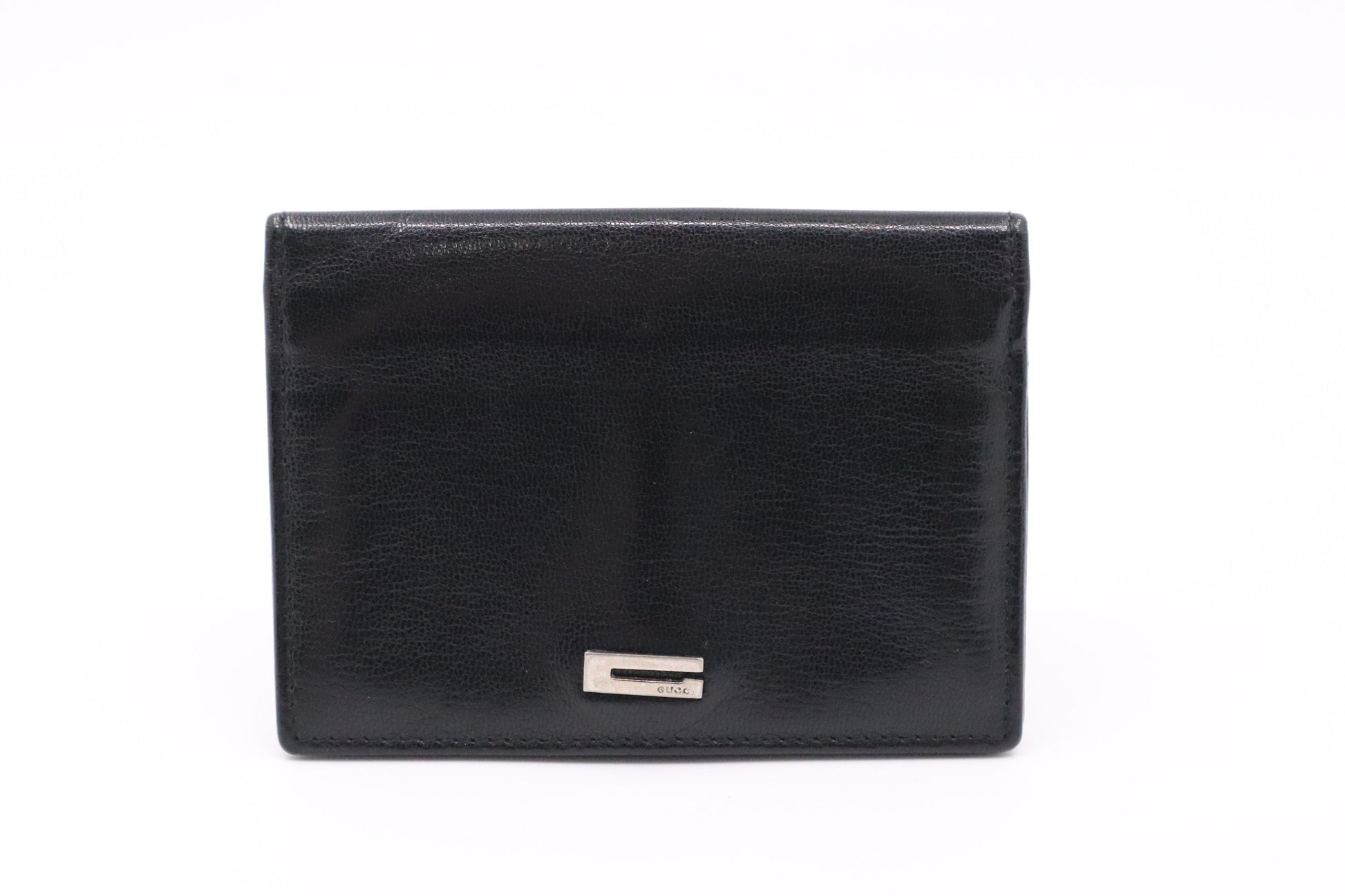 Gucci Black Leather Wallet Case