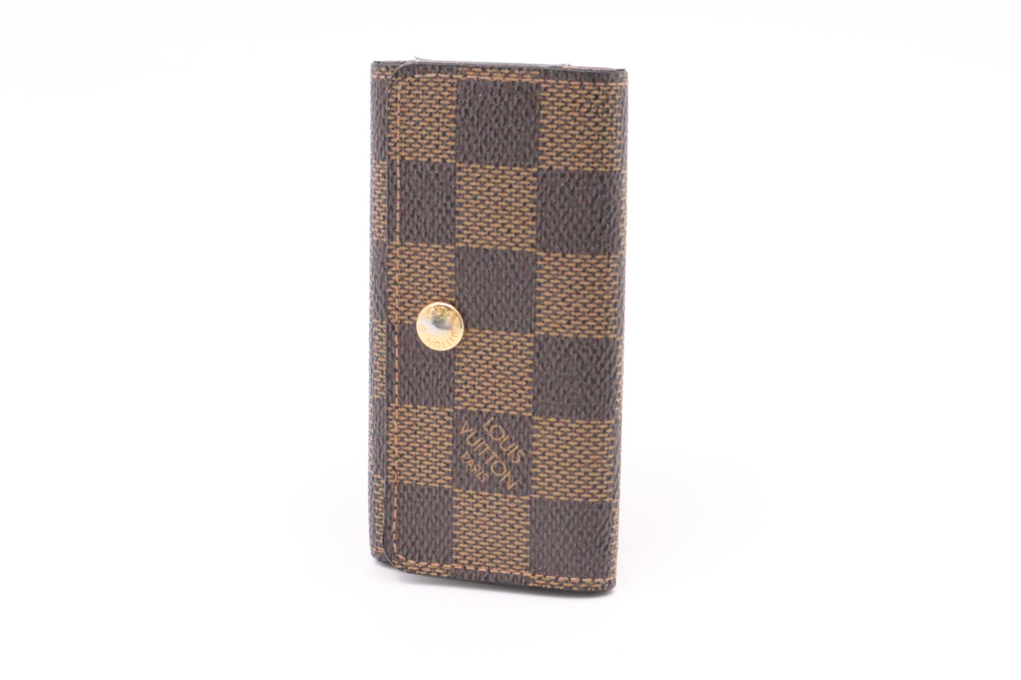 Louis Vuitton Key Damier Ebene Canvas Handbag