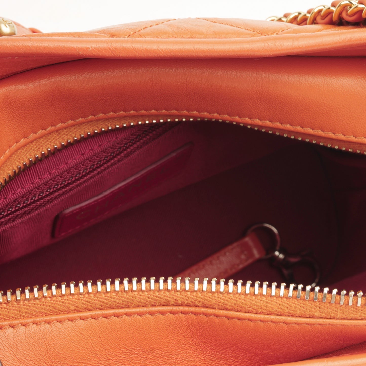 Chanel Chanel - Gabrielle Small - Orange Lambskin MHW -  