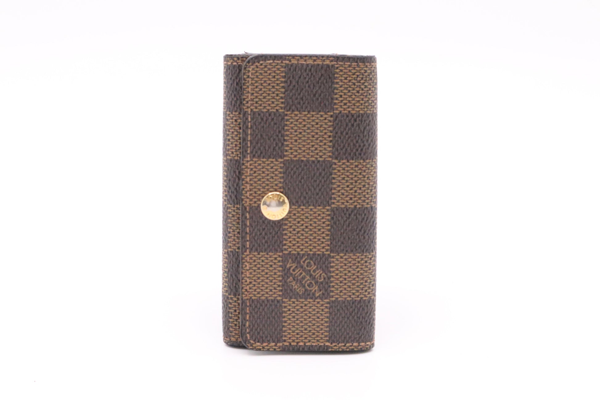 Louis Vuitton Key Damier Ebene Canvas Handbag