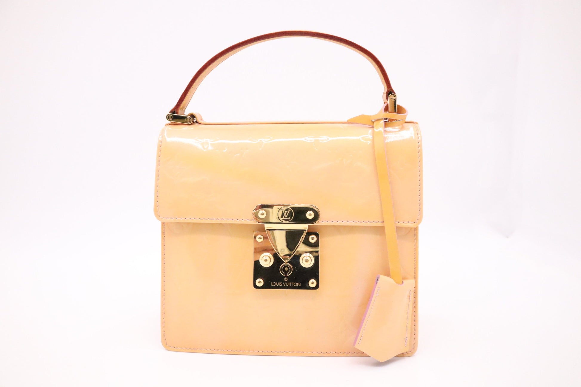Louis Vuitton Spring Street Peach Leather Vernis Jewelry