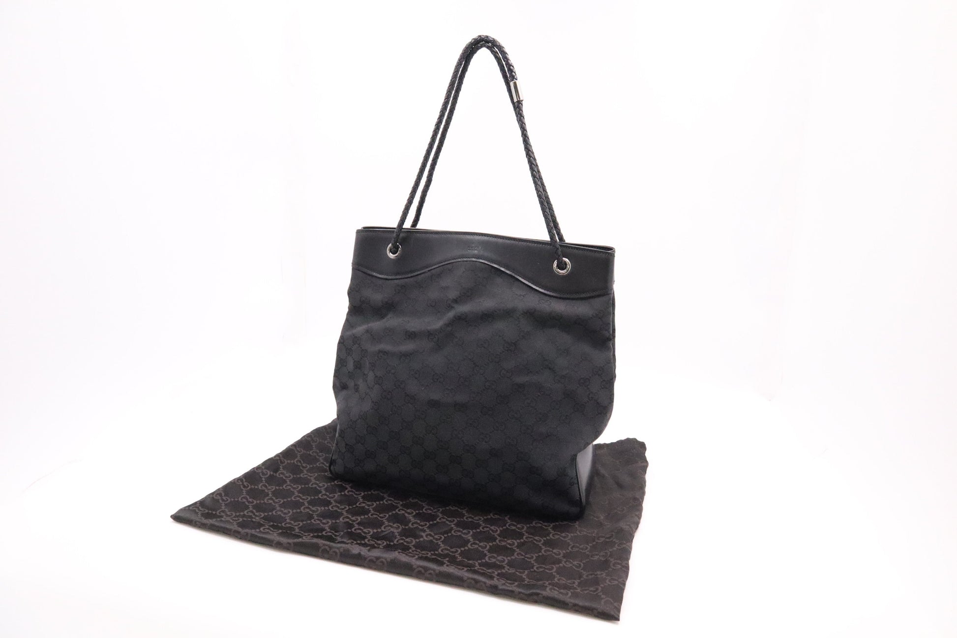 Gucci Gifford GG Canvas Black Tote Bag