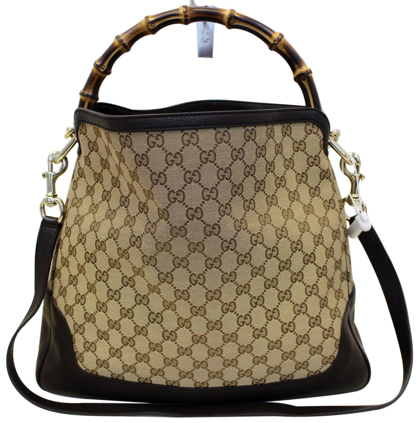 Gucci Canavas Diana Bamboo Shoulder Bag
