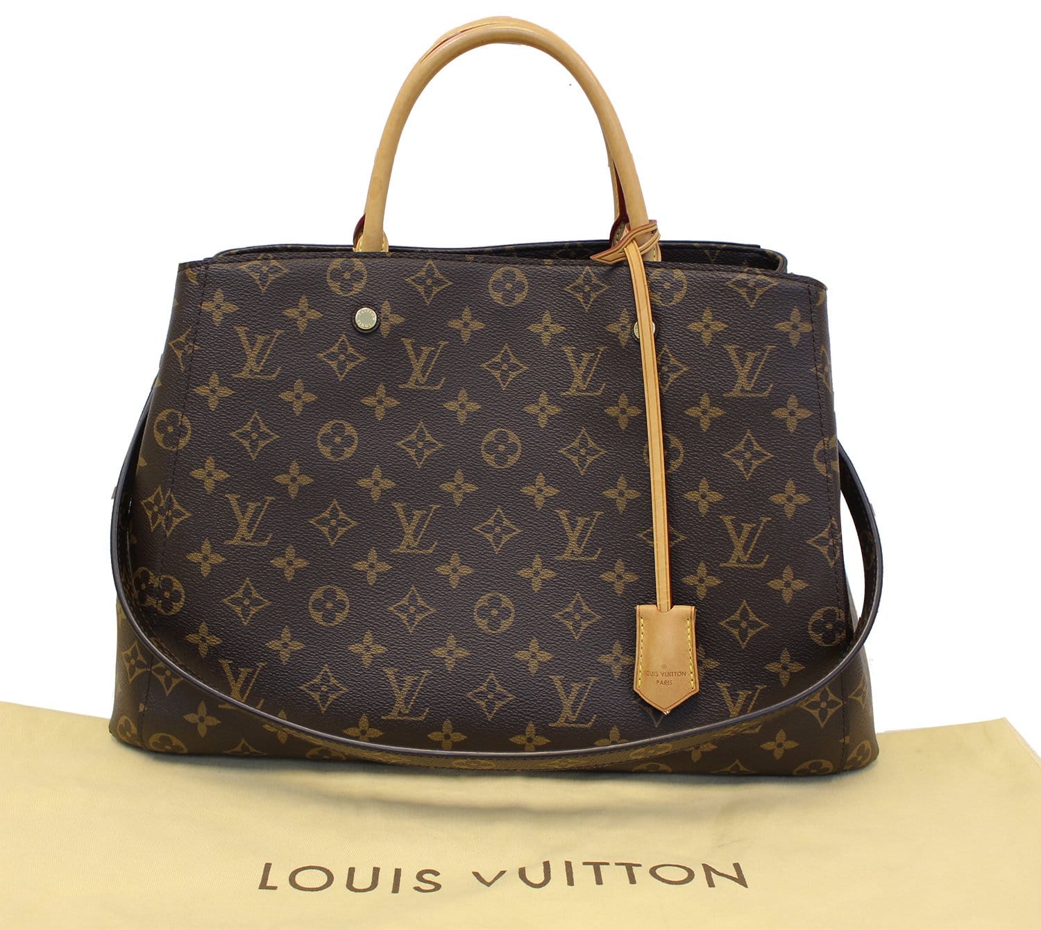 Louis Montaigne Gm Shoulder Handbag Canvas Monogram Shoulder Bag