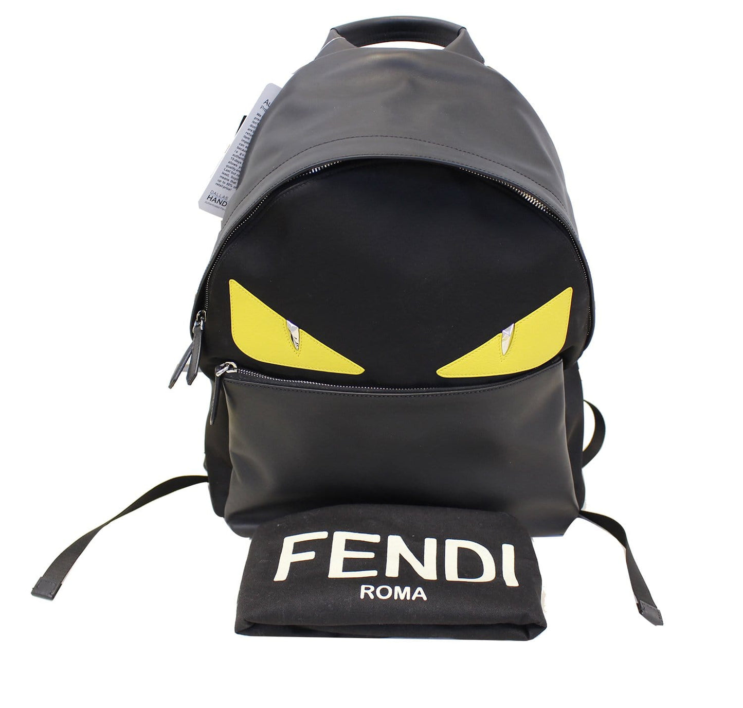 Fendi Monster Eyes Backpack Bag Black Large
