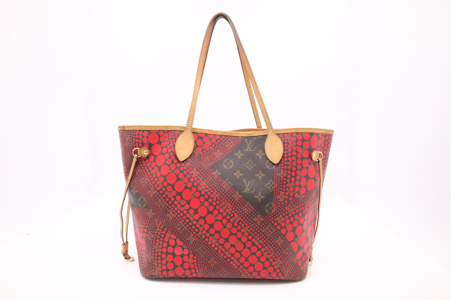 Louis Vuitton x Yayoi Kusama Rouge Neverfull Monogram Canvas Tote Bag