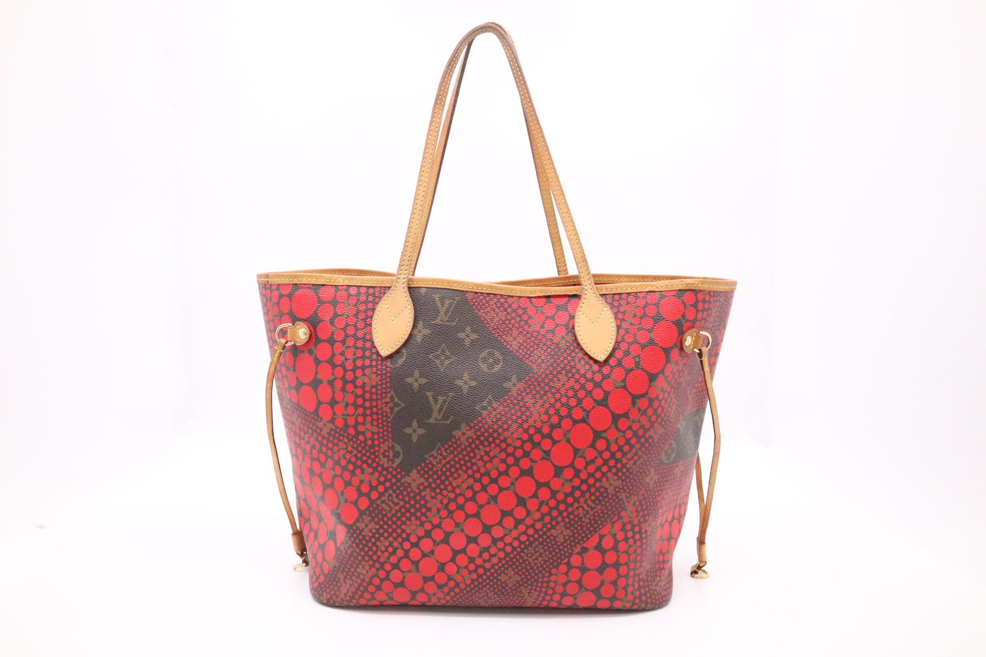Louis Vuitton x Yayoi Kusama Rouge Neverfull Monogram Canvas Tote Bag
