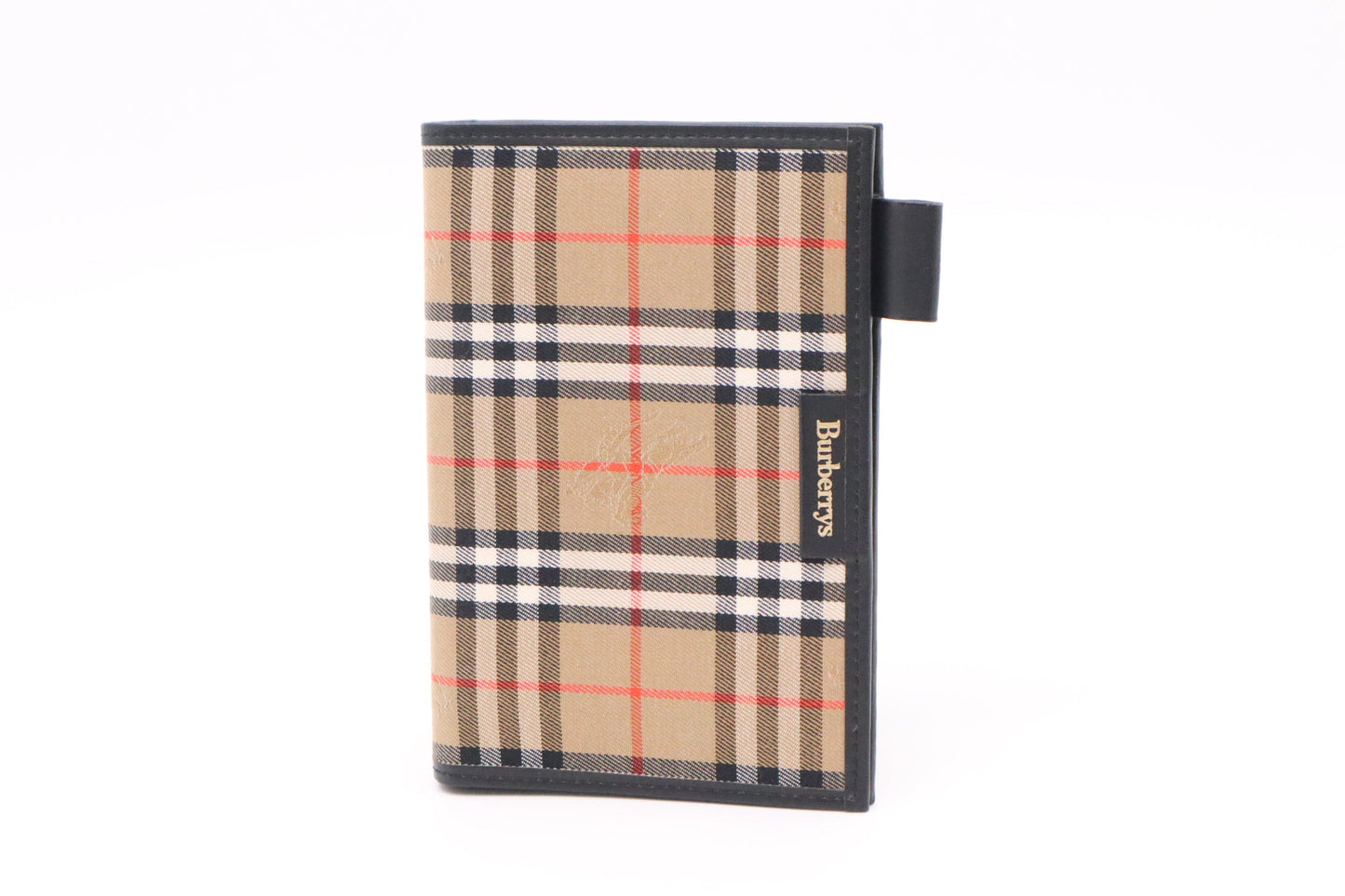 Burberry Agenda In Check Handbag Canvas Brown Travel Bag