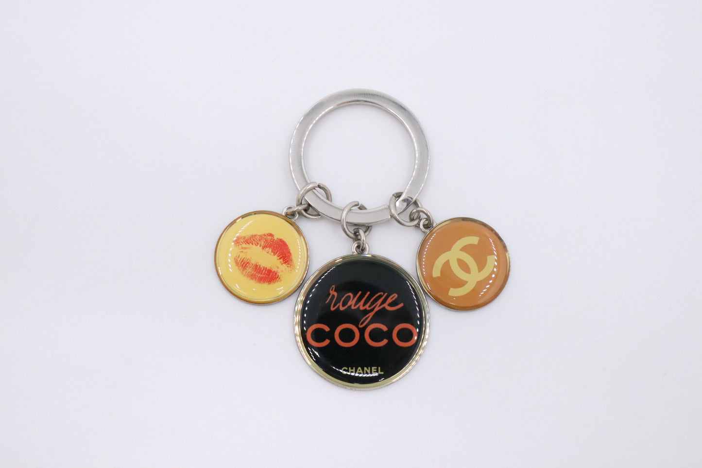 Chanel "Rouge Coco" Charm Key Chain