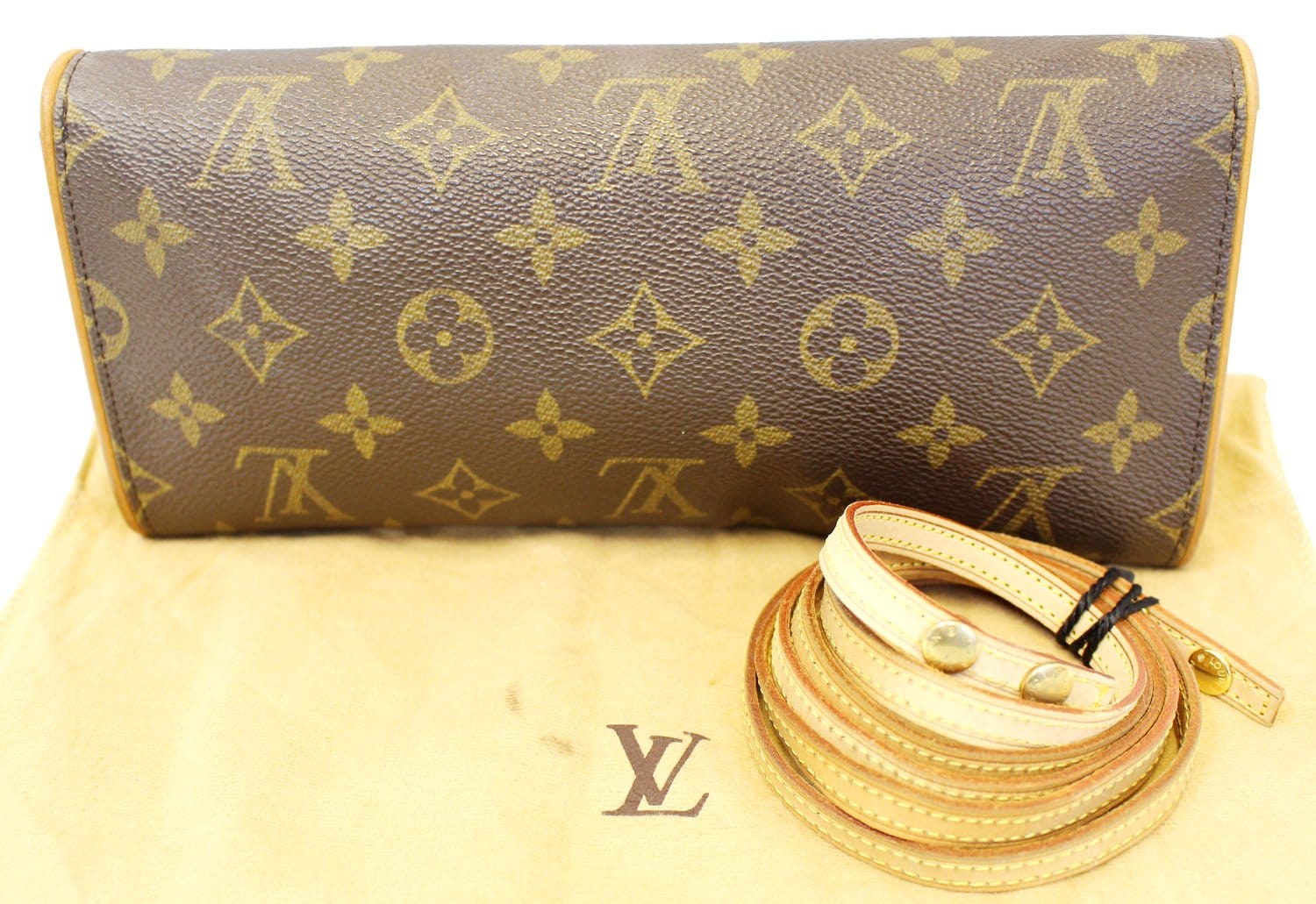 Louis Pochette Twin Gm Crossbody Bag Canvas Monogram