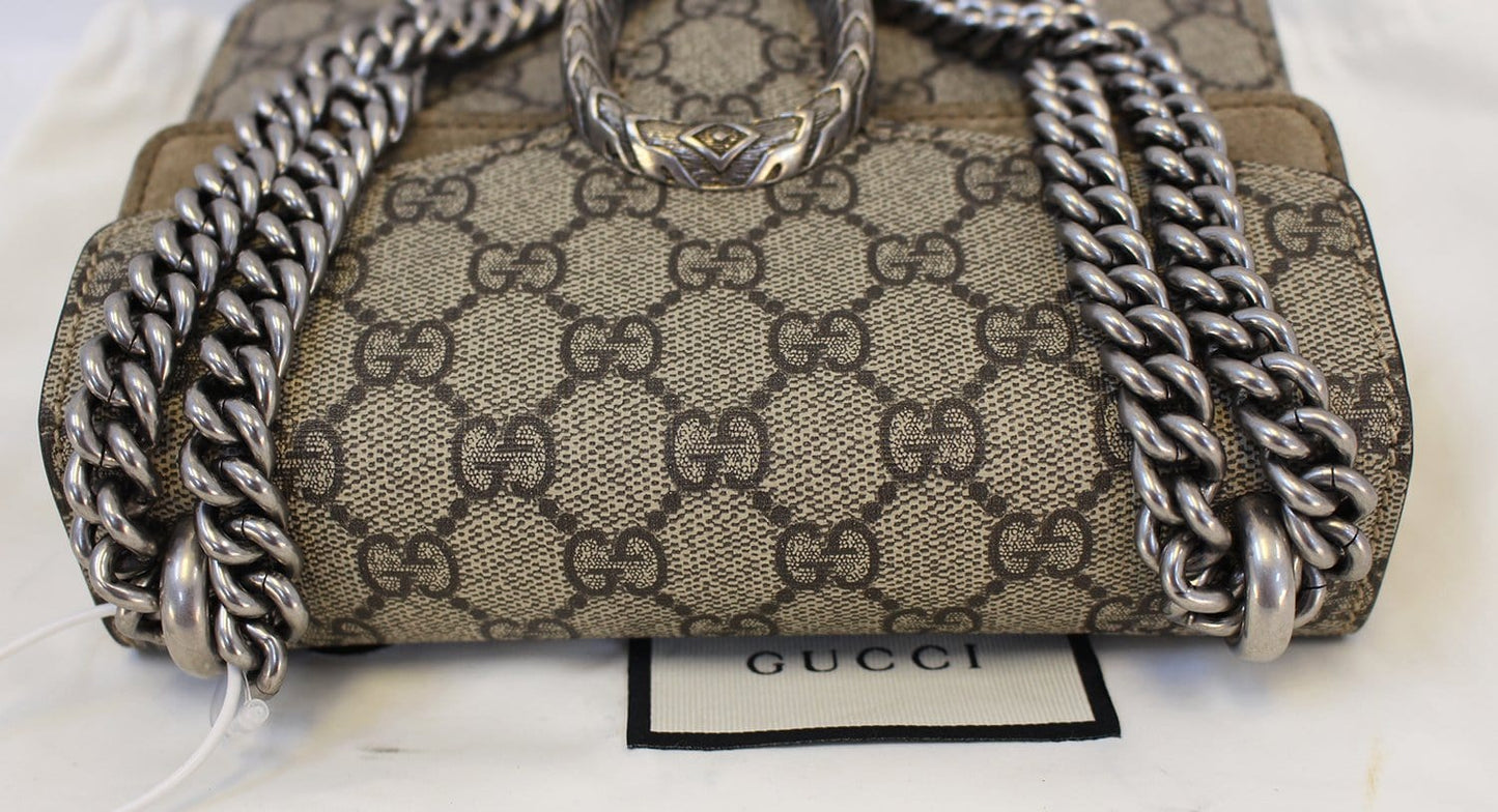 Gucci Dionysus Supreme Coated Shoulder Bag Canvas Mini