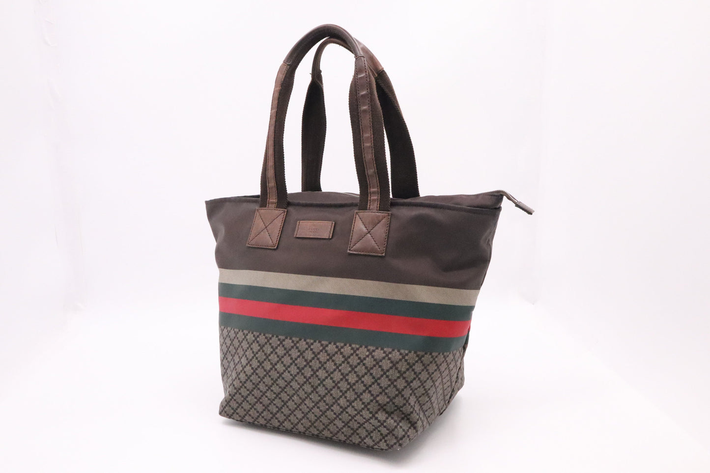 Gucci Diamante Tote In Nylon Tote Bag
