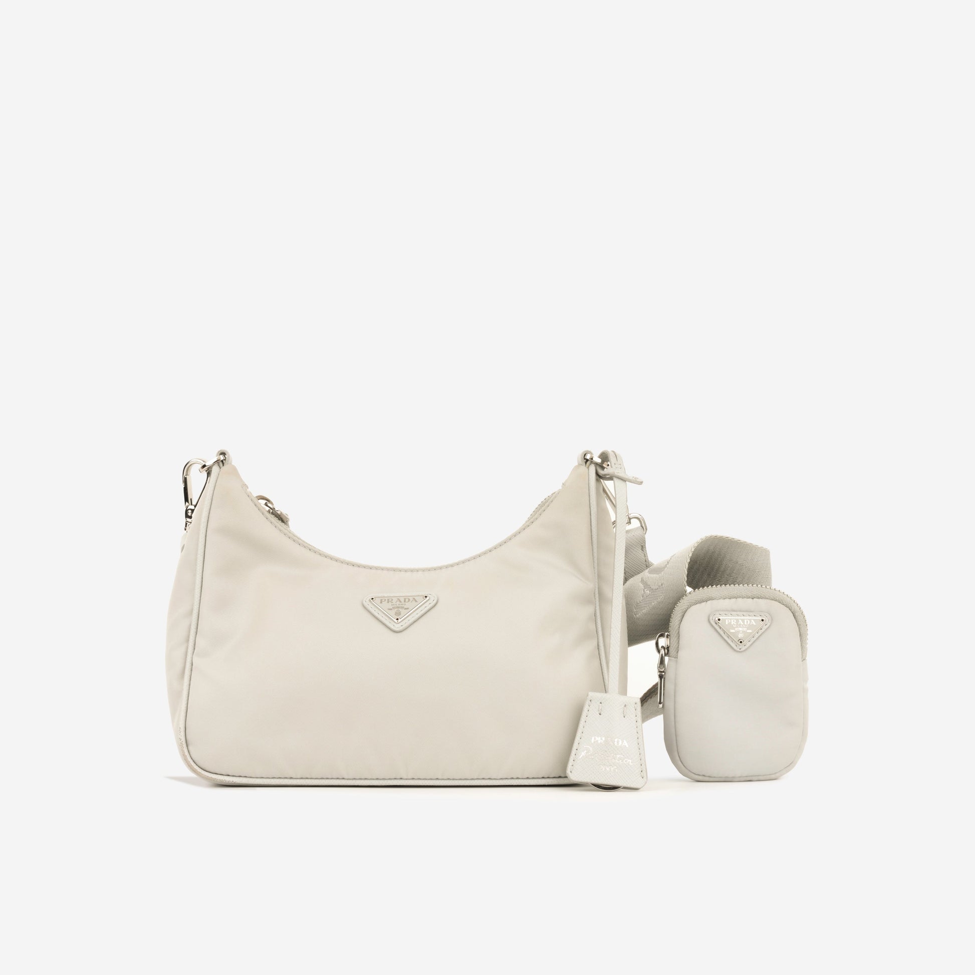 Prada Re Edition Grey Shoulder Bag Gray